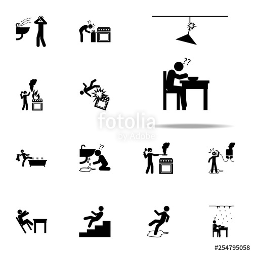 500x500 Danger, Risk, Broken Icon Home Hazard And Safety Precaution Icons