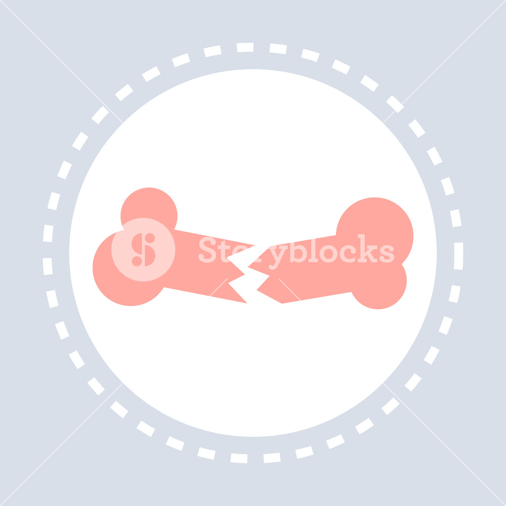 1000x1000 Human Fracture Bone Broken Icon Healthcare Medical Service Logo