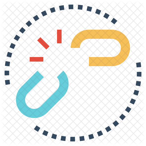 512x512 Broken Link Icon Of Flat Style