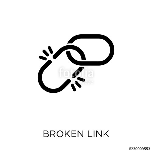 500x500 Broken Link Icon Broken Link Symbol Design From Seo Collection