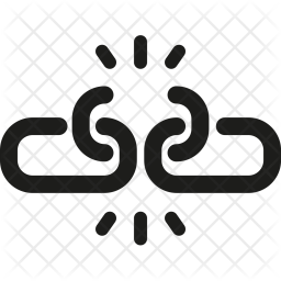 256x256 Broken, Link Icon Of Line Style