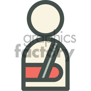 300x300 Patient Broken Arm Medical Vector Icon Clipart Royalty Free Gif