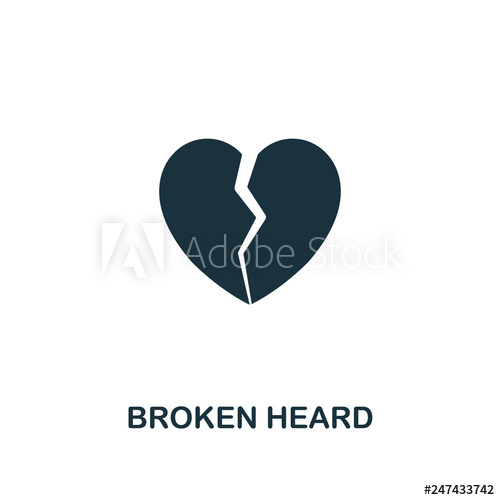 500x500 Broken Heart Icon Premium Style Design From Valentines Day Icons