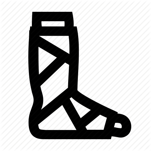 Broken, Foot, Fracture, Leg Icon 512x512 Broken, Foot, Fracture, Leg Icon