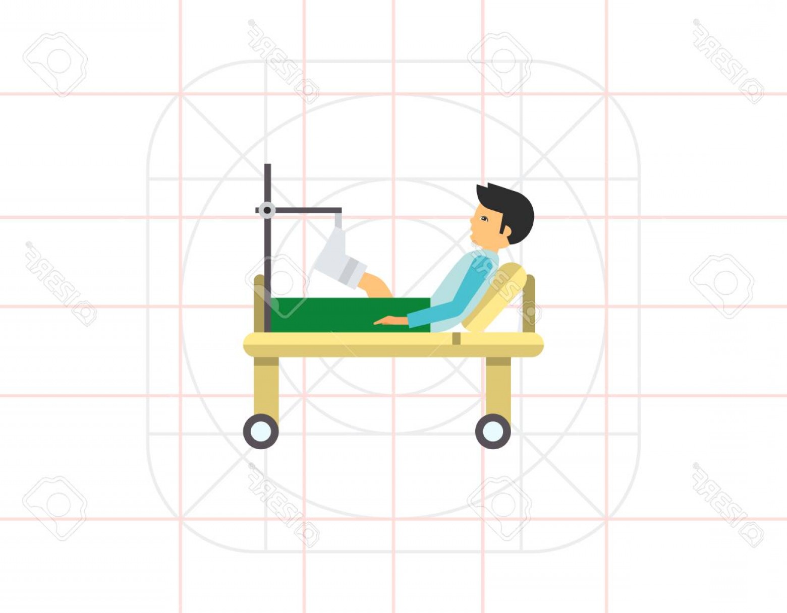 Photostock Vector Man With Broken Leg Icon Handandbeak 1560x1216 Photostock Vector Man With Broken Leg Icon Handandbeak
