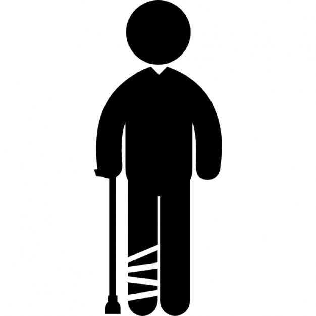 Broken Leg Icon 626x626 Broken Leg Icon
