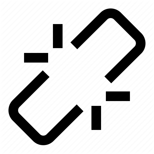 512x512 Broken, Broken Link, Filled, Link Icon