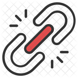 256x256 Broken Link Icon Of Colored Outline Style