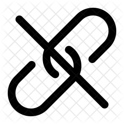256x256 Broken Link Icon Of Line Style