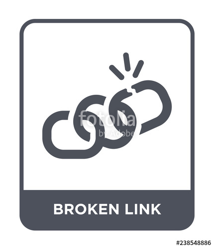 430x500 Broken Link Icon Vector Stock Image And Royalty Free Vector