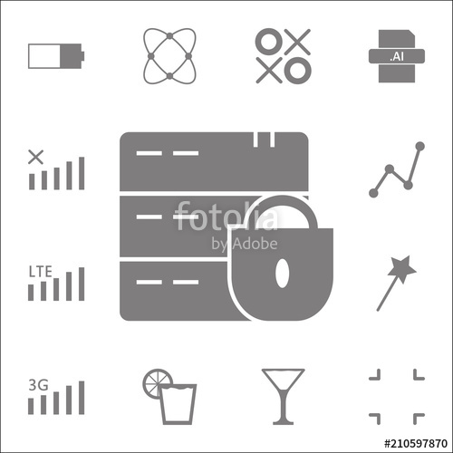 500x500 Cracked Broken Lock Icon Detailed Set Of Minimalistic Icons
