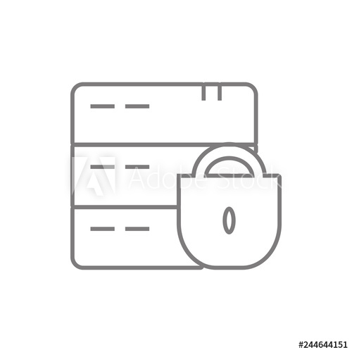 500x500 Cracked Broken Lock Icon Element Of Cyber Security For Mobile