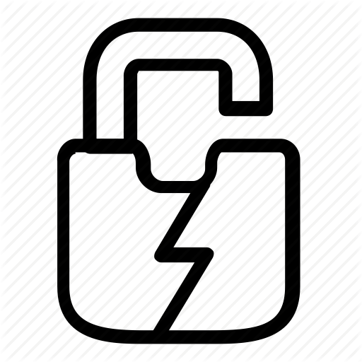 512x512 Broken, Lock, Password Icon
