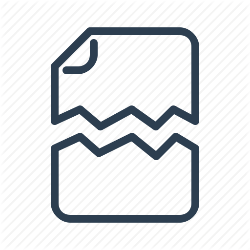 512x512 Broken, Damaged, Delete, Document, File, Page, Paper Icon