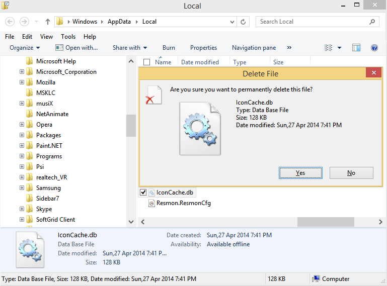 769x569 Fix Broken Icons And Reset Icon Cache In Windows