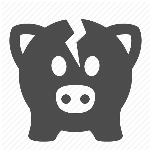 Broken, Cracked, Economy, Finance, Money, Piggy Bank, Savings Icon 512x512 Broken, Cracked, Economy, Finance, Money, Piggy Bank, Savings Icon