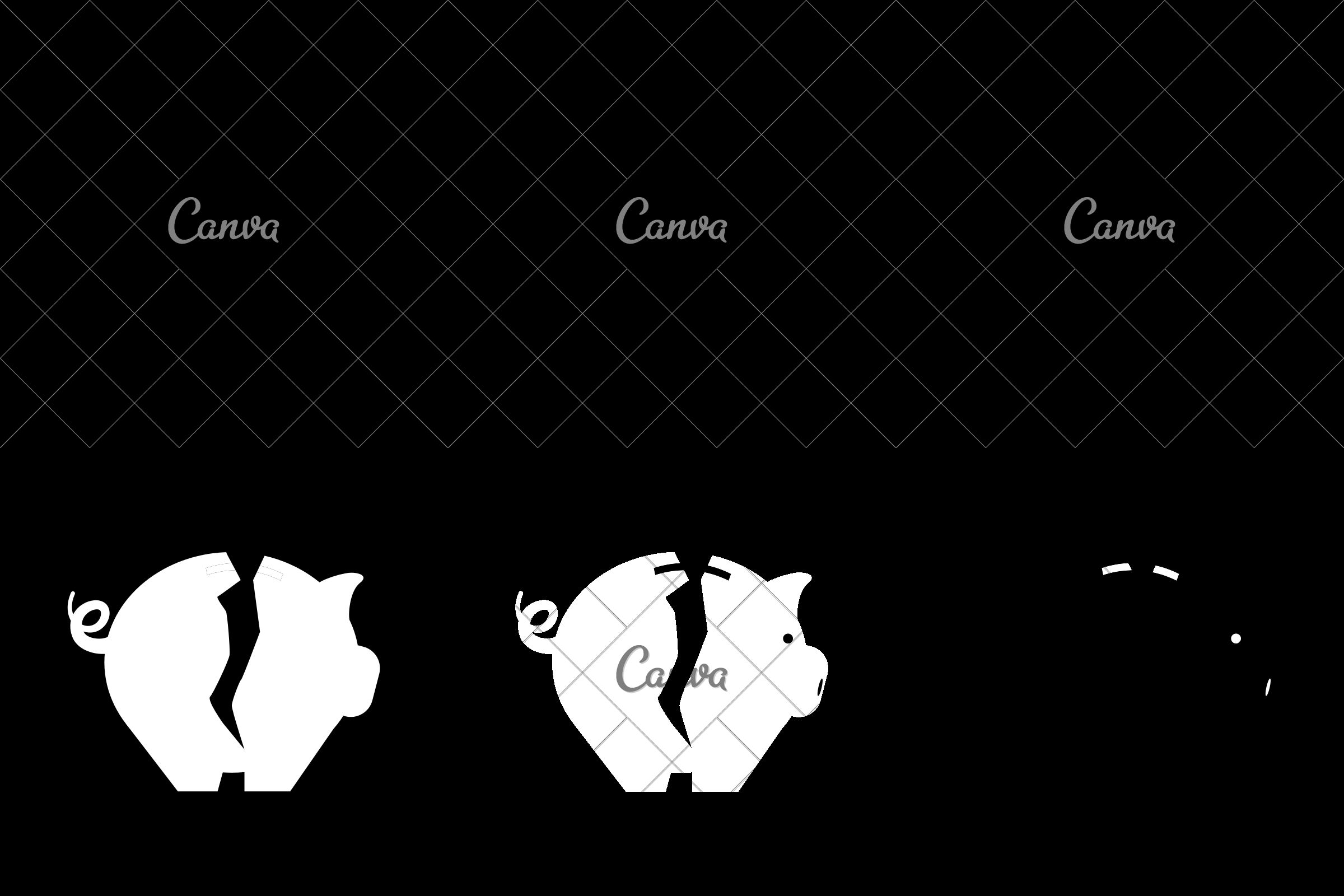 Broken Piggy Bank Icon 2400x1600 Broken Piggy Bank Icon