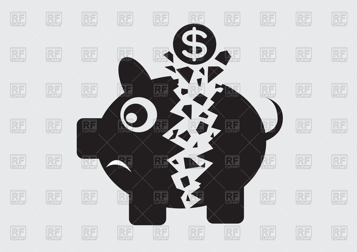 Broken Piggy Bank Icon Vector Image Of Business, Finance Tumdee 1200x848 Broken Piggy Bank Icon Vector Image Of Business, Finance Tumdee