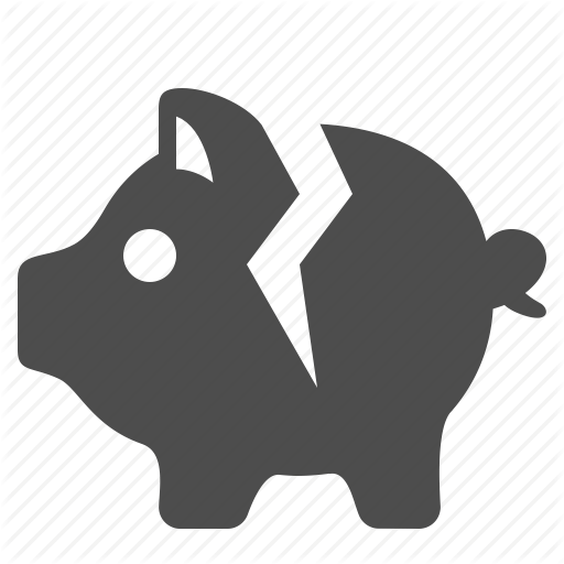 Bank, Broken, Cracked, Finance, Money, Piggy, Savings Icon 512x512 Bank, Broken, Cracked, Finance, Money, Piggy, Savings Icon