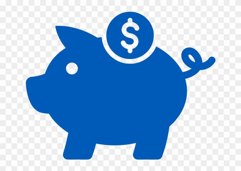 Piggy Bank Icon In Blue 840x597 Piggy Bank Icon In Blue