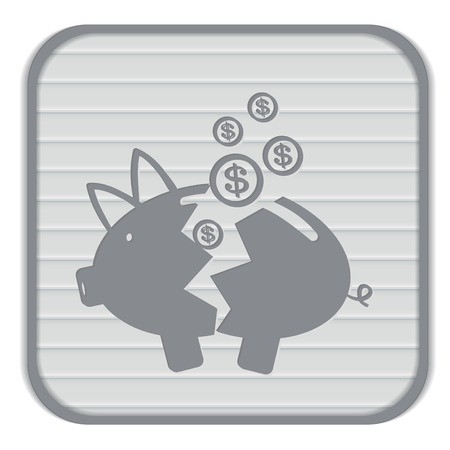 Broken Piggy Bank Icon Royalty Free Vector Graphics 450x450 Broken Piggy Bank Icon Royalty Free Vector Graphics