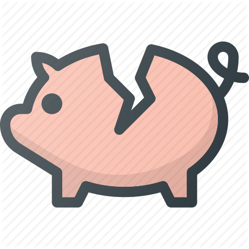 Bank, Broken, Crushed, Fragile, Piggy Icon 512x512 Bank, Broken, Crushed, Fragile, Piggy Icon