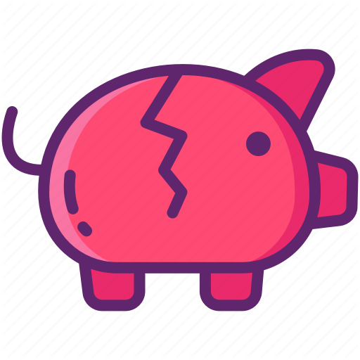 Broke, Piggy Bank, Poor Icon 512x512 Broke, Piggy Bank, Poor Icon