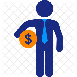 256x256 Broker Icon Of Flat Style