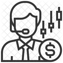 256x256 Broker Icon Of Line Style