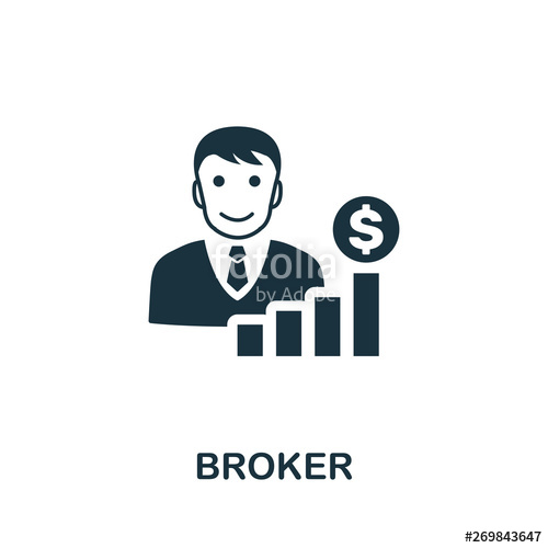 500x500 Broker Icon Creative Element Design From Stock Market Icons