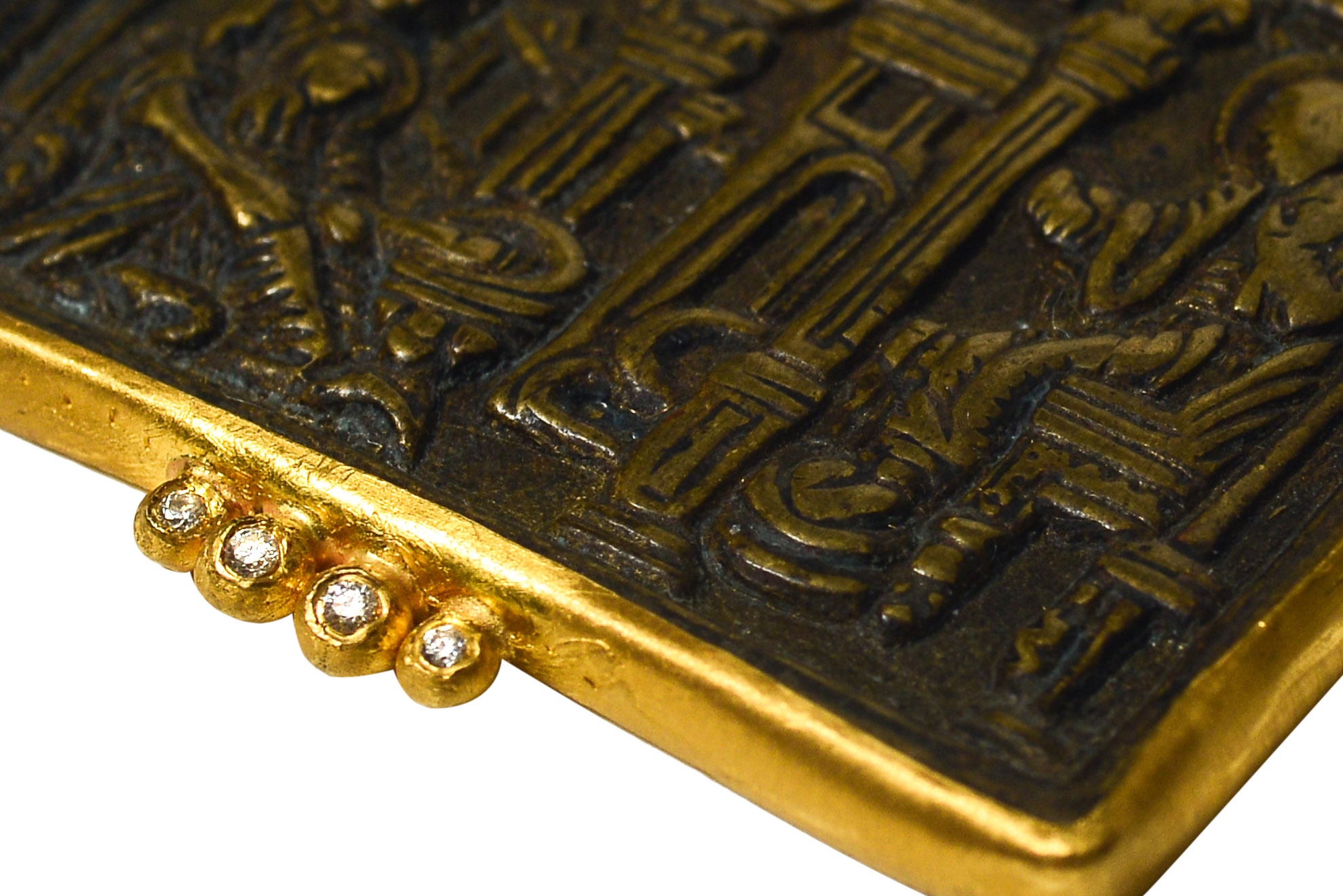 1980x1321 Kashif Sofa Old Russian Bronze Icon Necklace With Gold