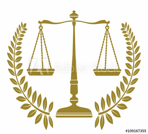 500x453 Libra Icon Symbol Balance Laurel Wreath Bronze Color On White