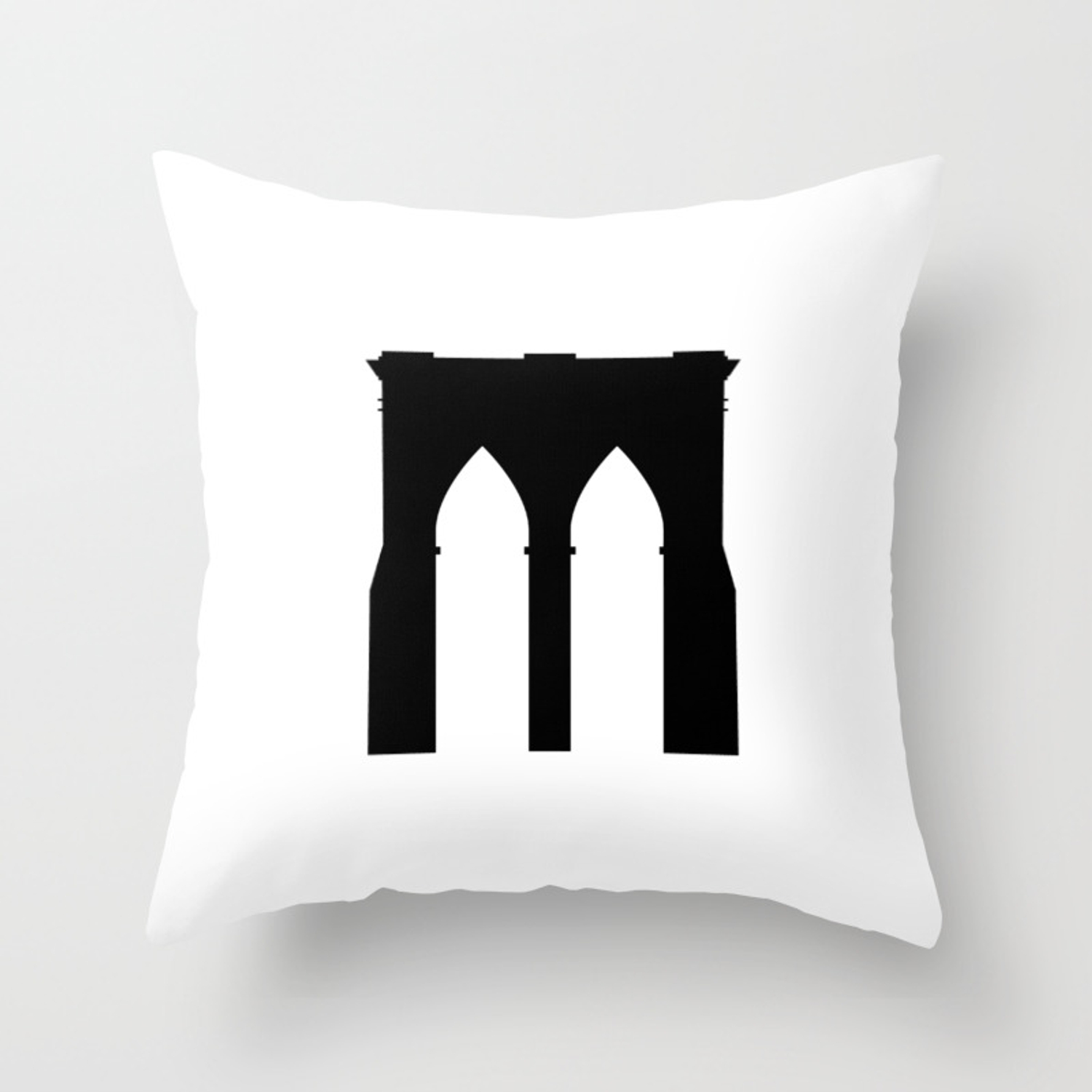 1500x1500 Brooklyn Bridge Icon Throw Pillow