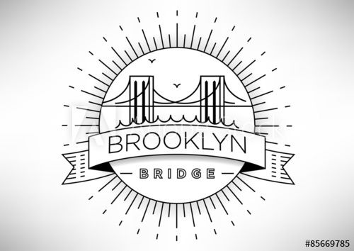500x354 Brooklyn Bridge Vector Icon Design Logosranding Bridge Icon