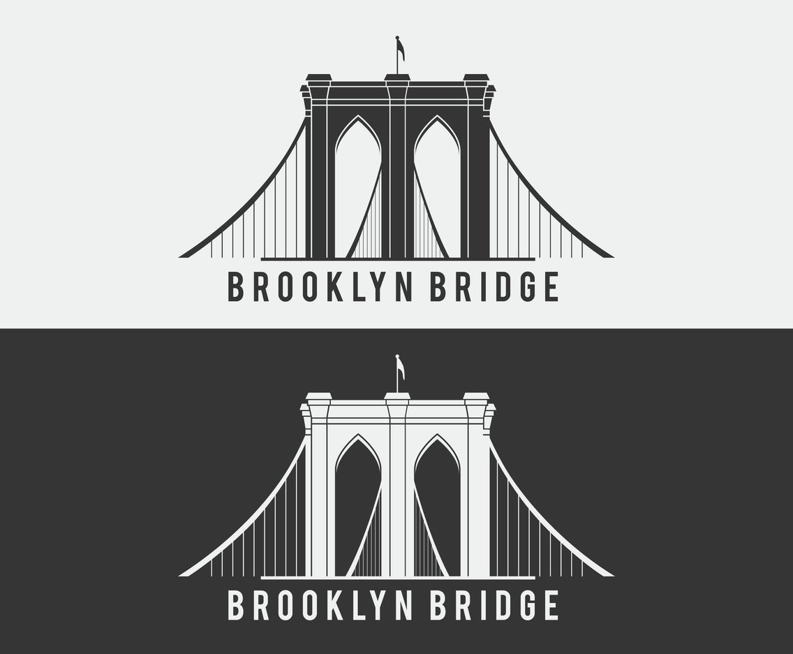 1136x936 Free Brooklyn Bridge Silhouette Illustration Free
