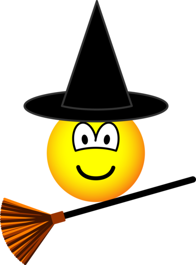 398x538 Witch Flying Emoticon Broomstick Emoticons Smileys Witzig