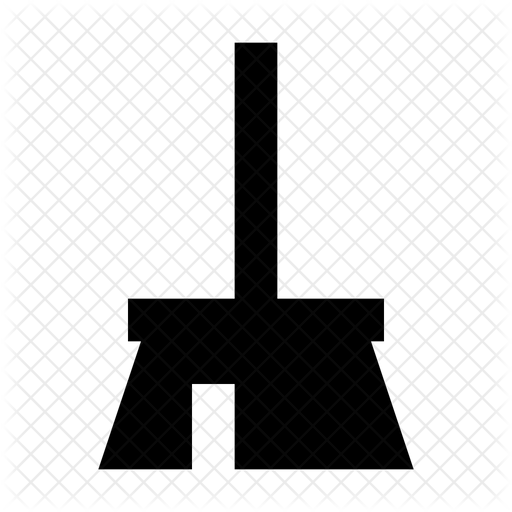 Broom Icon Of Glyph Style 512x512 Broom Icon Of Glyph Style
