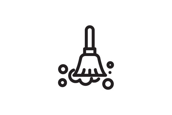 Broom Icon Graphic 580x386 Broom Icon Graphic