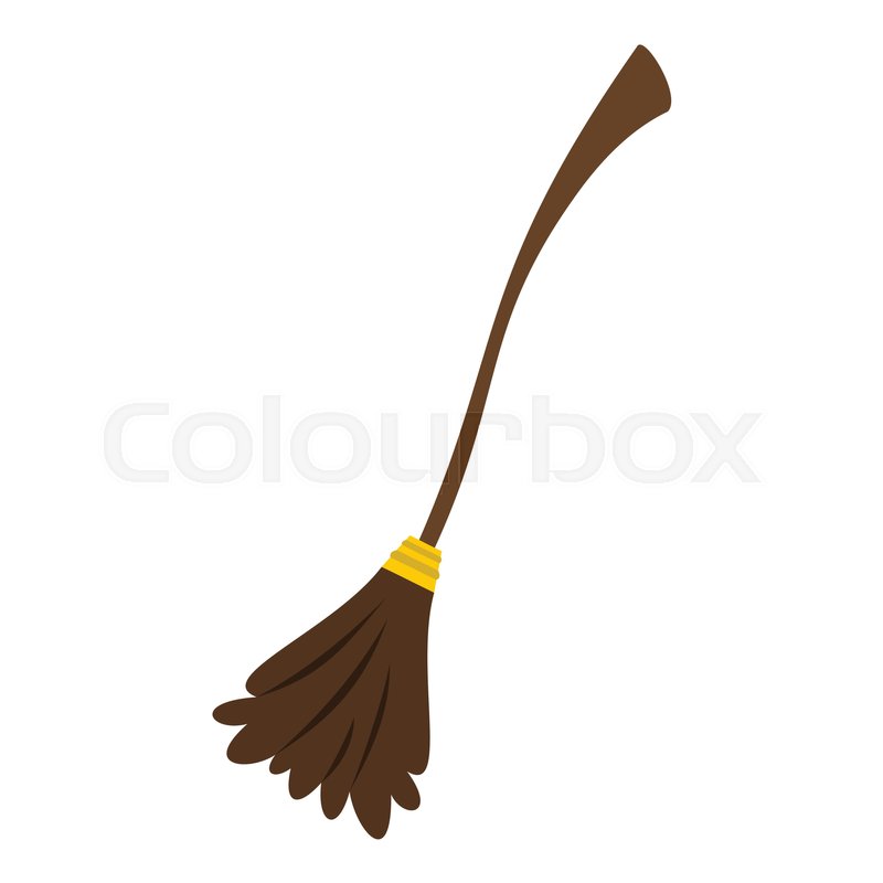 Witch Broom Icon In Flat Style Stock Vector Colourbox 800x800 Witch Broom Icon In Flat Style Stock Vector Colourbox