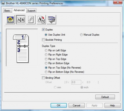 432x387 The Duplex Setting In Fineprint Has No Effect With My Brother