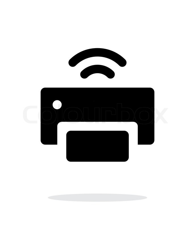 686x800 Wireless Printer Icon On White Stock Vector Colourbox