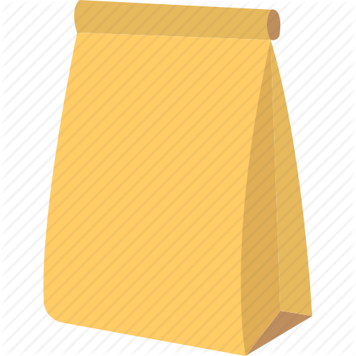 512x512 Brown Paper Bag, Brown Paper Lunch Bag, Food Package, Food