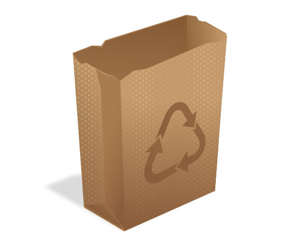 600x505 How To Create A Recycling, Paper Bag Icon