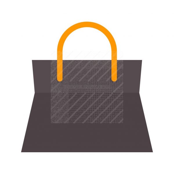 600x600 Shopping Bag Flat Multicolor Icon