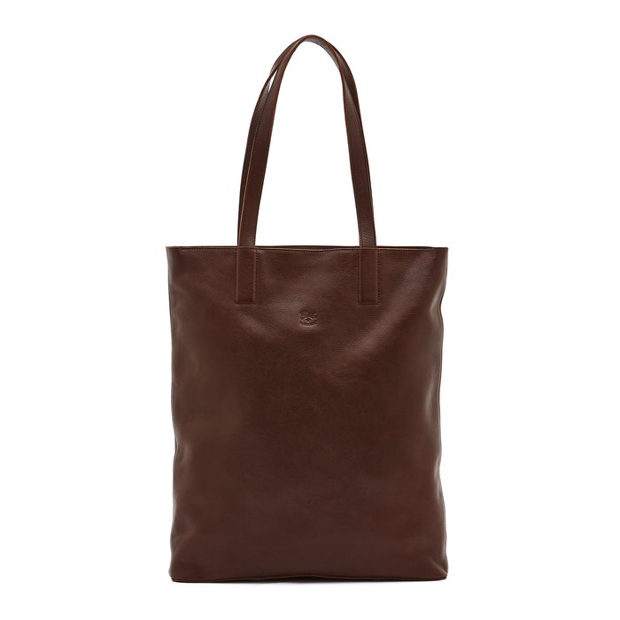 700x700 Tote Bag New Icon In Cowhide Leather Color Brown