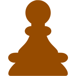 256x256 Brown Pawn Icon