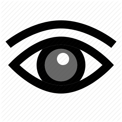 512x512 Brows, Eye, Human, Pupil, Sight, Vision Icon
