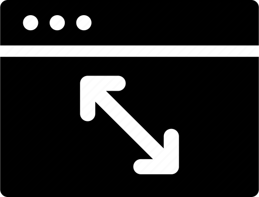 512x391 Browser, Computer, Dimensions, Size Icon