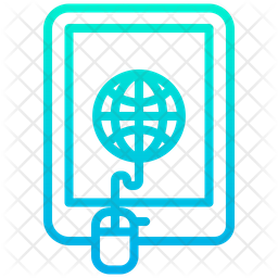 256x256 Browser Tab Icon Of Gradient Style