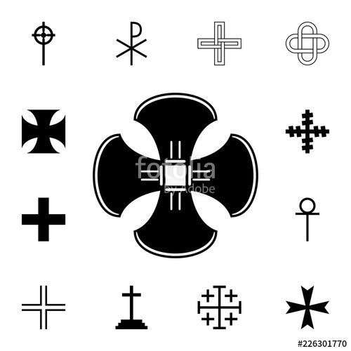 500x500 Cross Brunch Icon Detailed Set Of Cross Premium Graphic Design